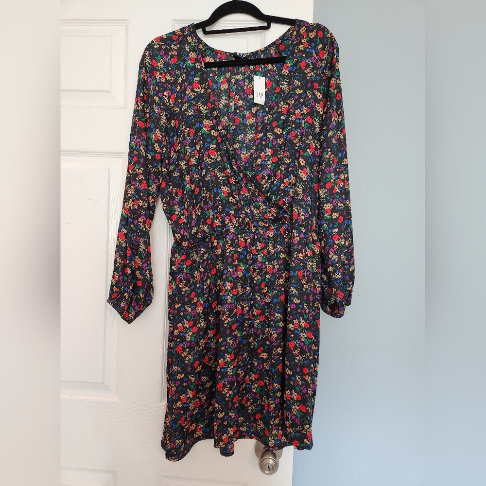 GAP NWT women's mini wrap dress